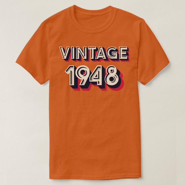 Camiseta Vintage 1948 (Frente do Design)