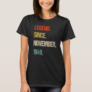 Camiseta vintage 1949 74º aniversário retrô 74 anos
