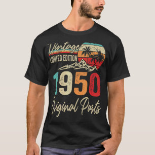 Camiseta Vintage 1950 Original Parts 72nd Birthday