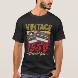 Camiseta Vintage 1950 Original Parts Funny 72 Anos Antiga 7