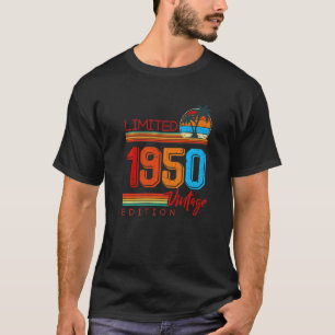 Camiseta Vintage 1950 Retro 72º aniversário 72 anos