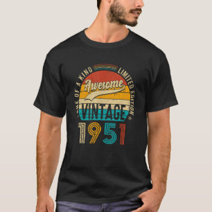 Camiseta Vintage 1951 Bday 71 Anos Awes De Aniversário Da r