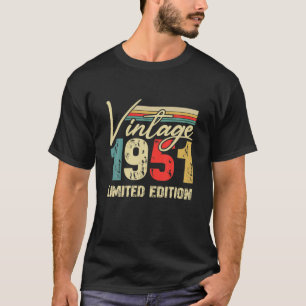 Camiseta Vintage 1951 Limited Edition 70 Anos 70 Bir