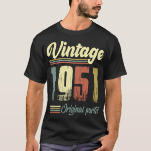 Camiseta Vintage 1951 Vintage 1951 Partes originais