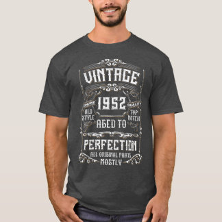 Camiseta Vintage 1952 70 Aniversário Homens Presentes Mulhe