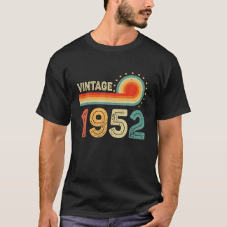 Camiseta Vintage 1952 70 Aniversário Homens Presentes Mulhe
