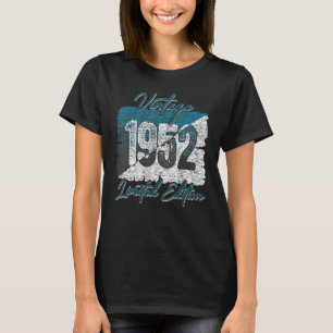 Camiseta Vintage, 1952, 71 anos, 71ruas Aniversário