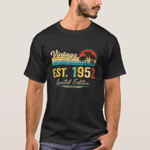 Camiseta Vintage 1952 Retro 70 Anos Sendo Um 70 Incrível
