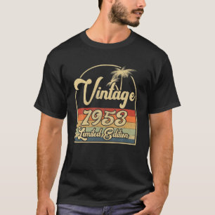 Camiseta Vintage 1953 69Th Birthday Limited Edition 69 Anos