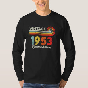 Camiseta Vintage 1953 Aniversário Mulheres Nasceres Em 1953