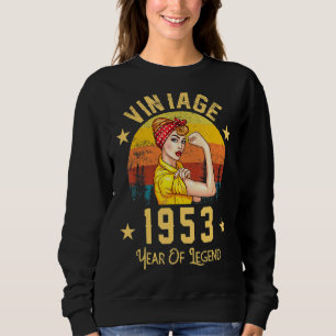 Camiseta Vintage 1953 Ano De Aniversário Da Legenda 69