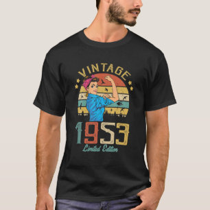 Camiseta Vintage 1953 Feita Em 1953 69º Aniversário Mulhe