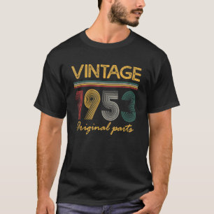 Camiseta Vintage 1953 Original Parts 70 Anos Gifts 70t