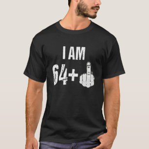 Camiseta Vintage 1954 65º Aniversário Eu Sou 64 Mais Meio