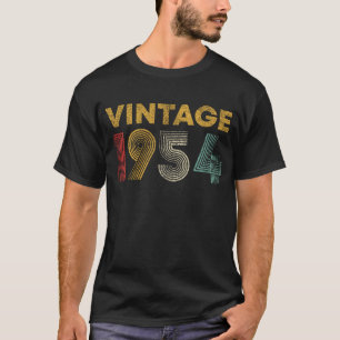 Camiseta Vintage 1954 68th Birthday Gift 68 Anos