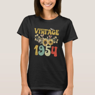 Camiseta Vintage 1954 Borboleta Sunflower Butterfly Retro G