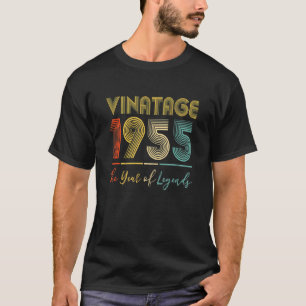 Camiseta Vintage 1955 67º aniversário Ideias Homens o Mulhe