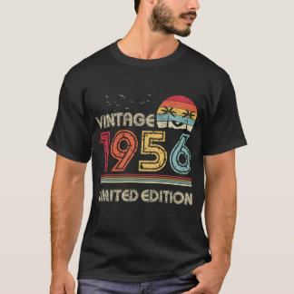 Camiseta Vintage 1956 Limited Edition 68. Aniversário