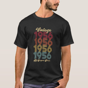 Camiseta Vintage 1956 Todas as Partes Originais 68º present