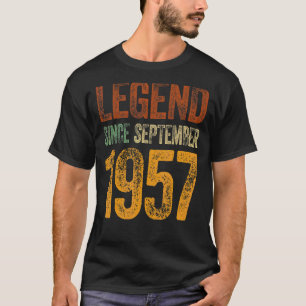 Camiseta Vintage 1957 Aniversário Legenda do Nascer de sete