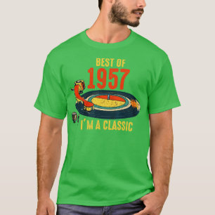 Camiseta Vintage 1957 Aniversário Melhor De 1957 Im A Class