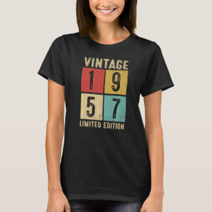 Camiseta Vintage 1957 Feita Em 1957 66º Aniversário 1