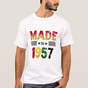 Camiseta Vintage, 1957, Gana Tee: Orgulho Retroativo