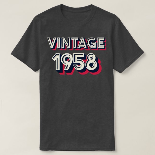 Camiseta Vintage 1958 (Frente do Design)