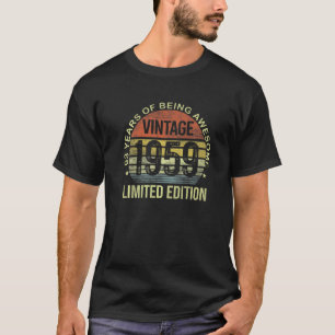 Camiseta Vintage 1959 63º aniversário 63 anos