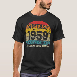 Camiseta Vintage 1959, 63 anos sendo incrível