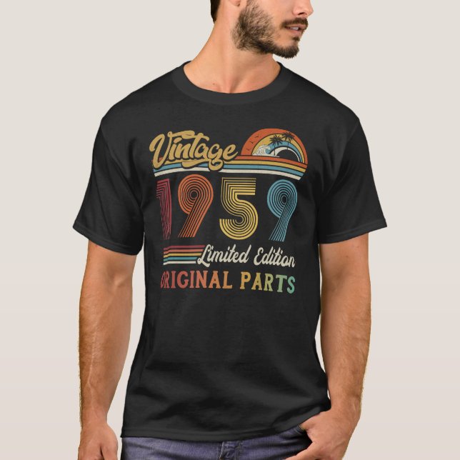 Camiseta Vintage 1959 Limited Edition Partes originais (Frente)