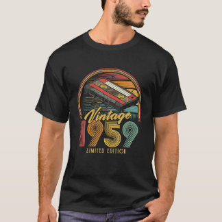 Camiseta Vintage 1959 Retro Cassette 1959 67th Birthday 67