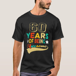 Camiseta Vintage 1960 60º Aniversário 60 Anos De Aweso