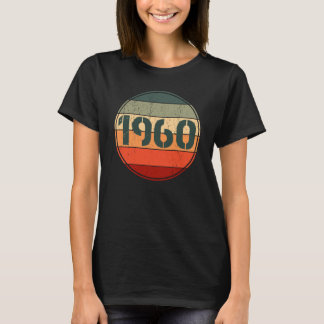 Camiseta Vintage 1960 Aniversário para Mulheres 1960 Aniver