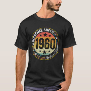 Camiseta Vintage 1960 Roupas Com 60 Anos De Idade Retro 61R