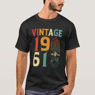 Camiseta Vintage 1961, 61 Anos, Ataque de Aniversário, Hip