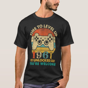 Camiseta Vintage 1961 Engraçado, 61 anos, jogador de vídeo