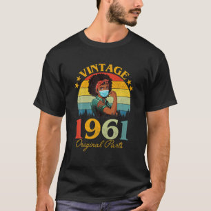 Camiseta Vintage 1961 Feita Em 1961 Retro 60º Aniversário 6