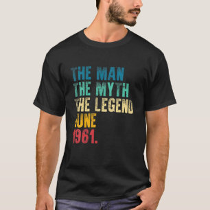 Camiseta Vintage 1961 Man Myth Legend 60Th Bday Retro 60 Ye