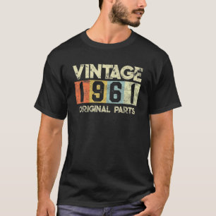 Camiseta Vintage 1961 Original Parts 60 Anos Antiga 60