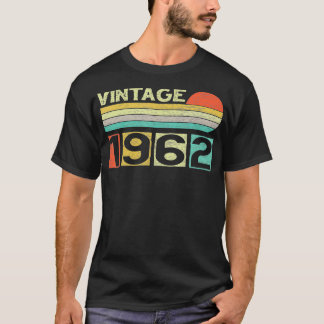 Camiseta Vintage 1962 60º Aniversário Homens Mulheres 60 An