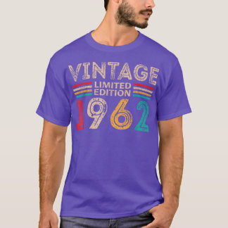 Camiseta Vintage 1962 60 Year Old Gifts Limited Edition 60t
