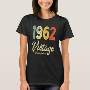 Camiseta Vintage 1962 60th Birthday Gift Retro 60 Years Ol