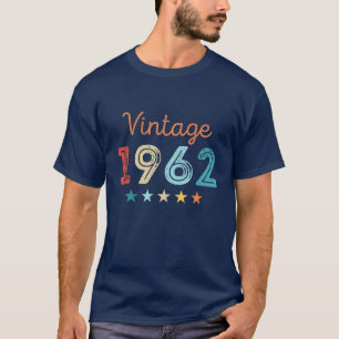 Camiseta Vintage 1962 60Th Retro Birthday Gift 60 Anos