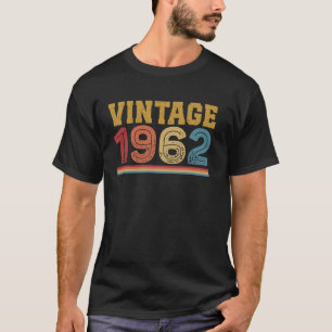 Camiseta Vintage 1962 62nd Aniversário 62 Anos Mulheres