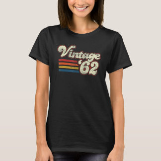 Camiseta Vintage 1962 Aniversário