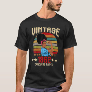 Camiseta Vintage 1962 Feita Em 1962 60º Aniversário 60 Anos