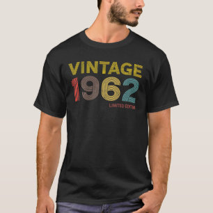 Camiseta Vintage 1962 Limited Edition 60º Aniversário