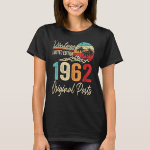 Camiseta Vintage 1962 Original Parts 60th Birthday