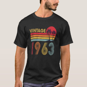 Camiseta Vintage 1963 59 Anos Meninos E Meninas 59.